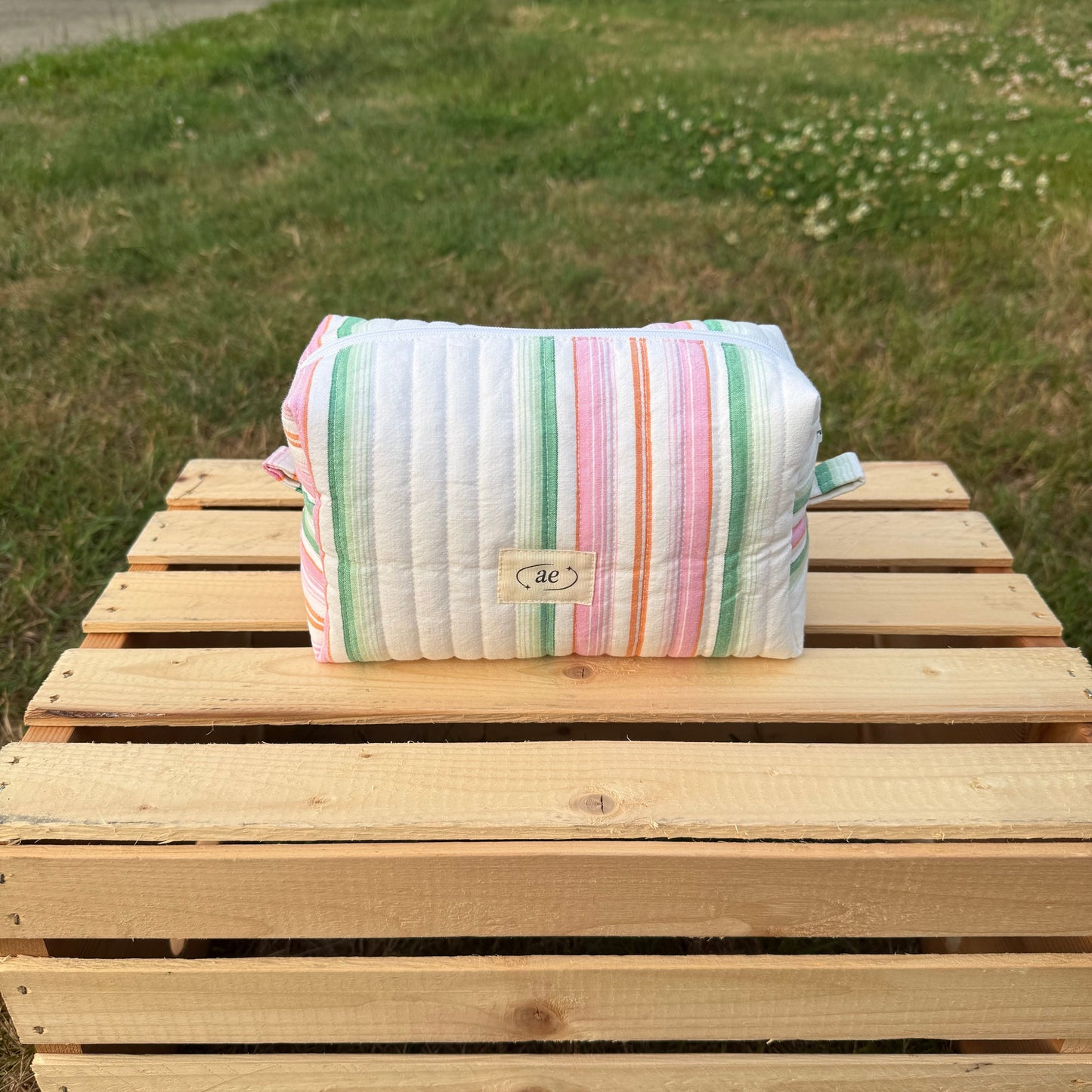 Quilted Zip Pouch - Medium