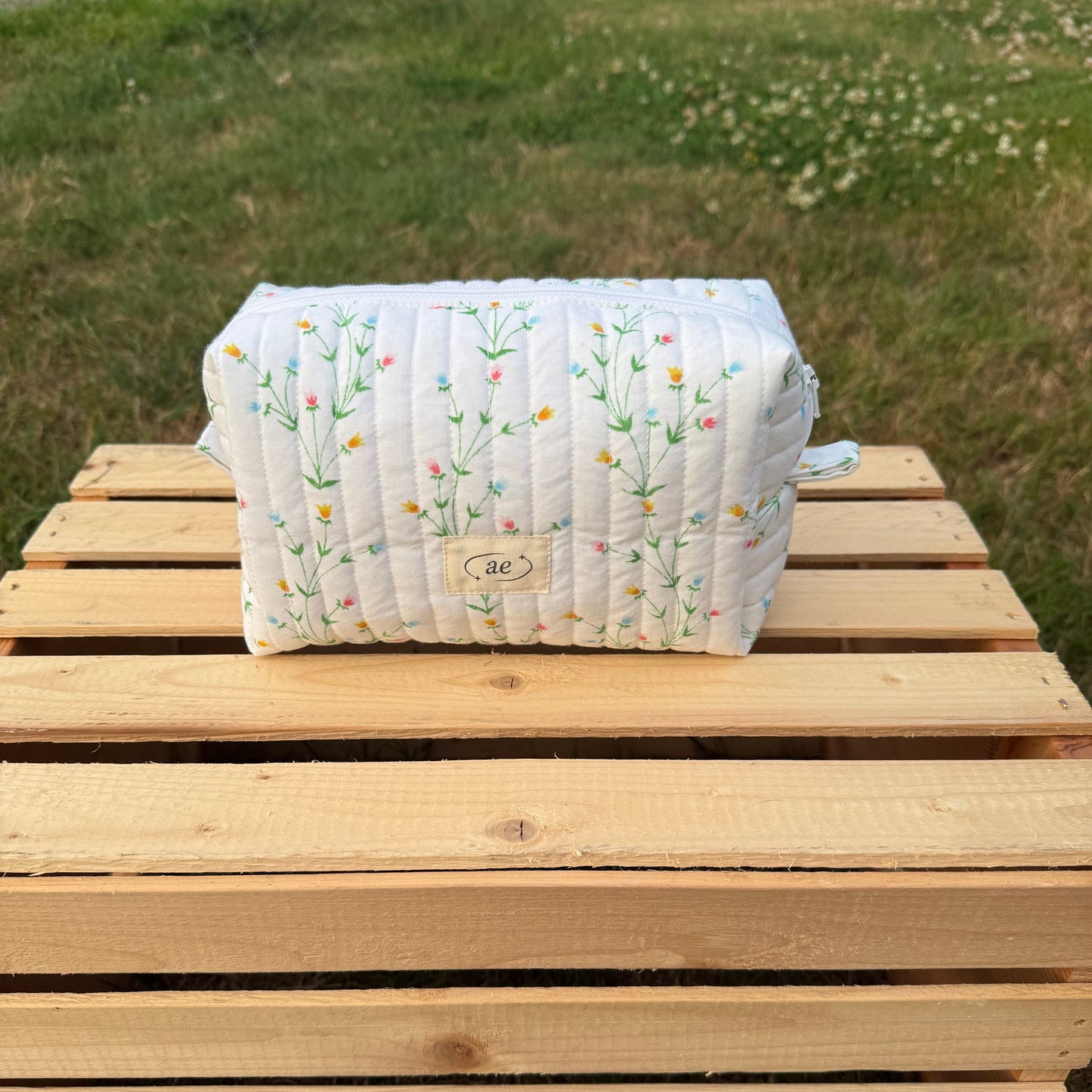Quilted Zip Pouch - Medium